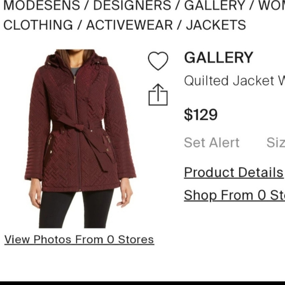 NWOT Designer 💎 Gallery women's jacket